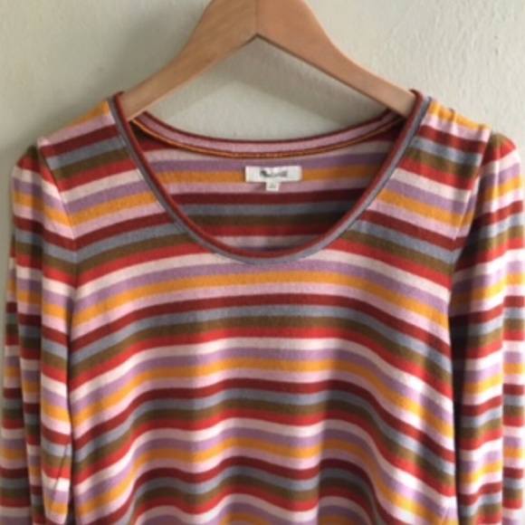 Madewell Puff Sleeve Scoop Neck Sweater Top - Picture 5 of 7